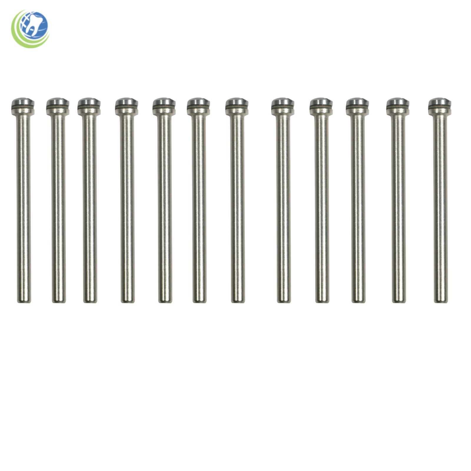 Buffalo Dental Mandrels for Polishing Wheels Discs & Points HD 1/8” Shank 12/Bag