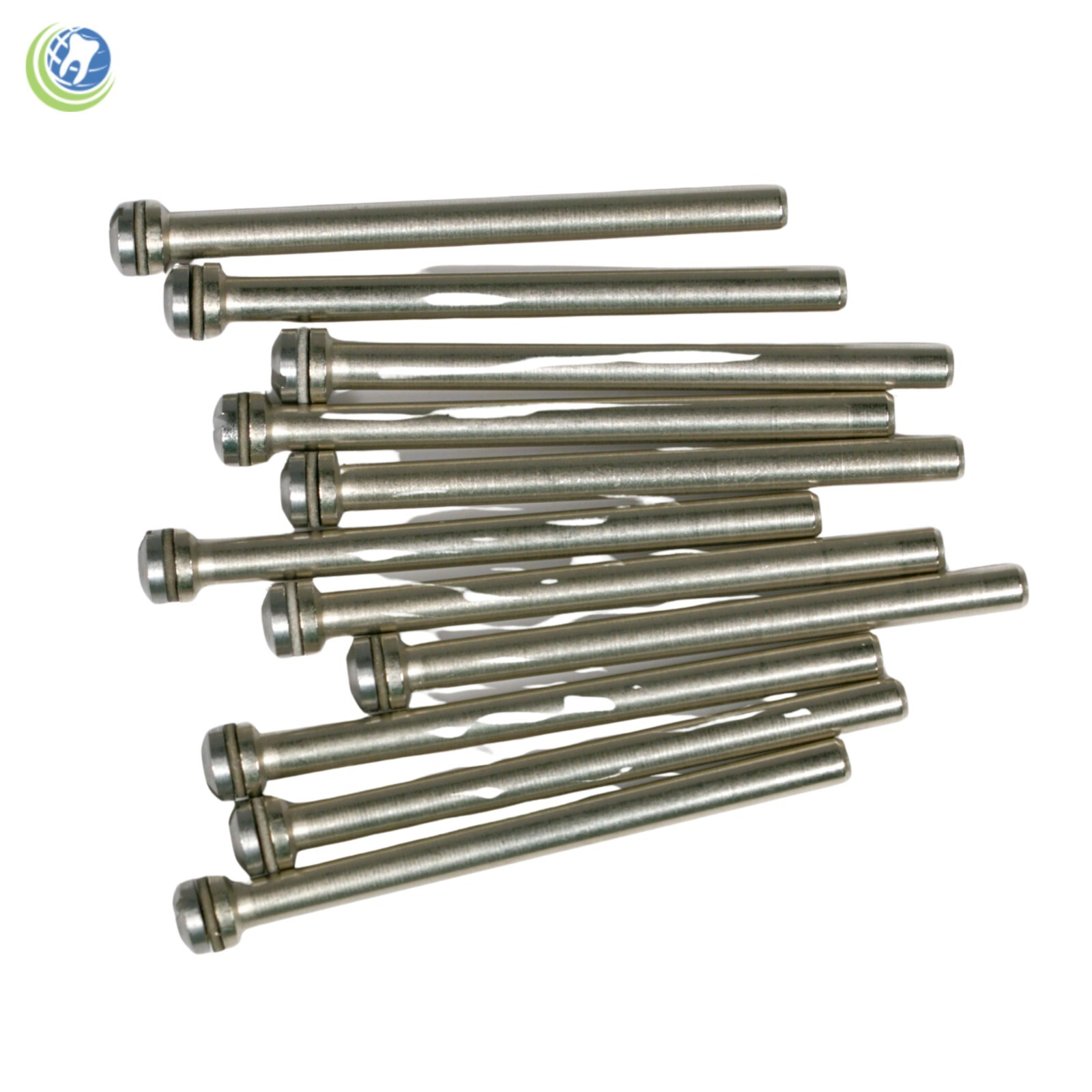 Buffalo Dental Mandrels for Polishing Wheels Discs & Points HD 1/8” Shank 12/Bag