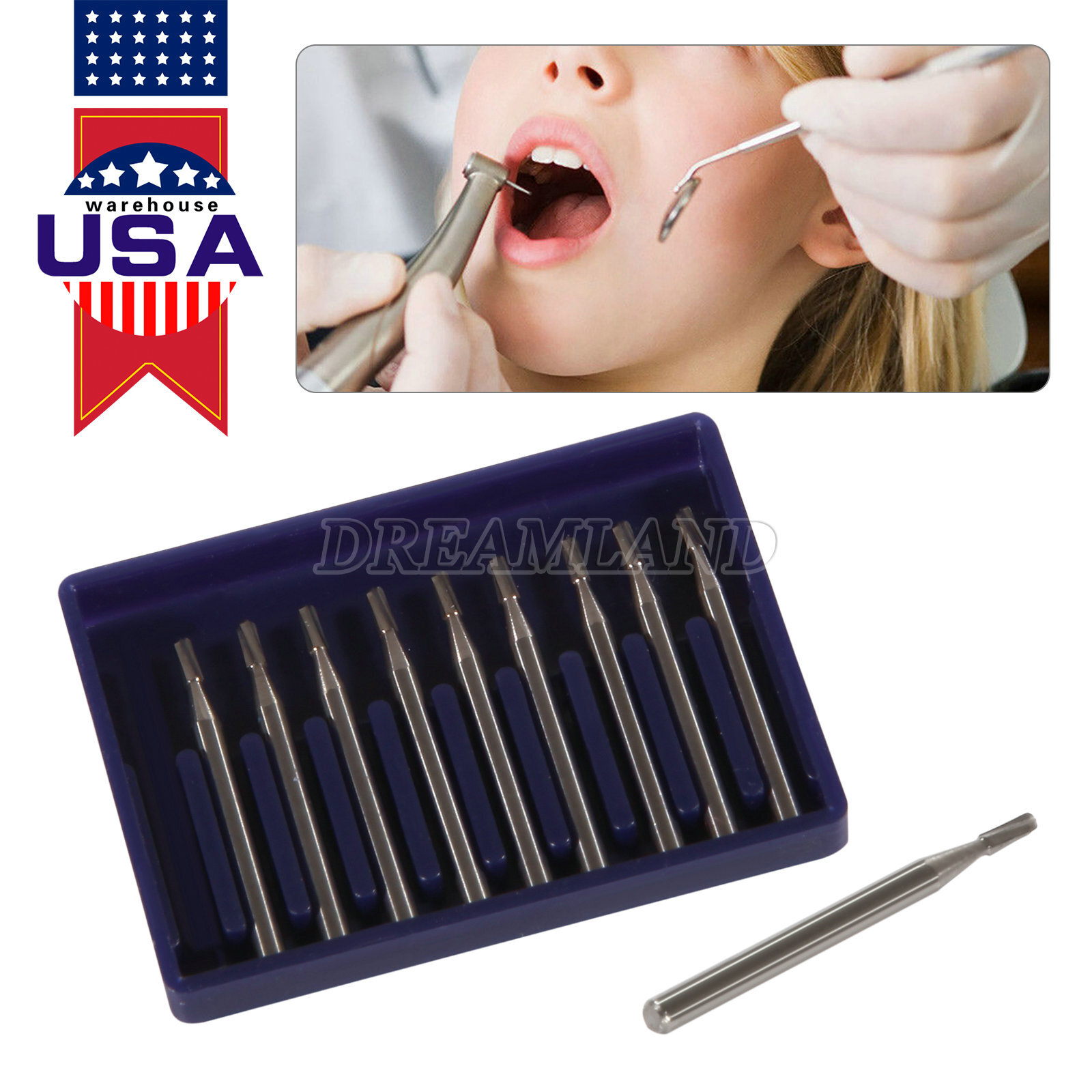 Dental FG245 FG #245 Amalgam Prep Operative Carbide Bur 10/Pk