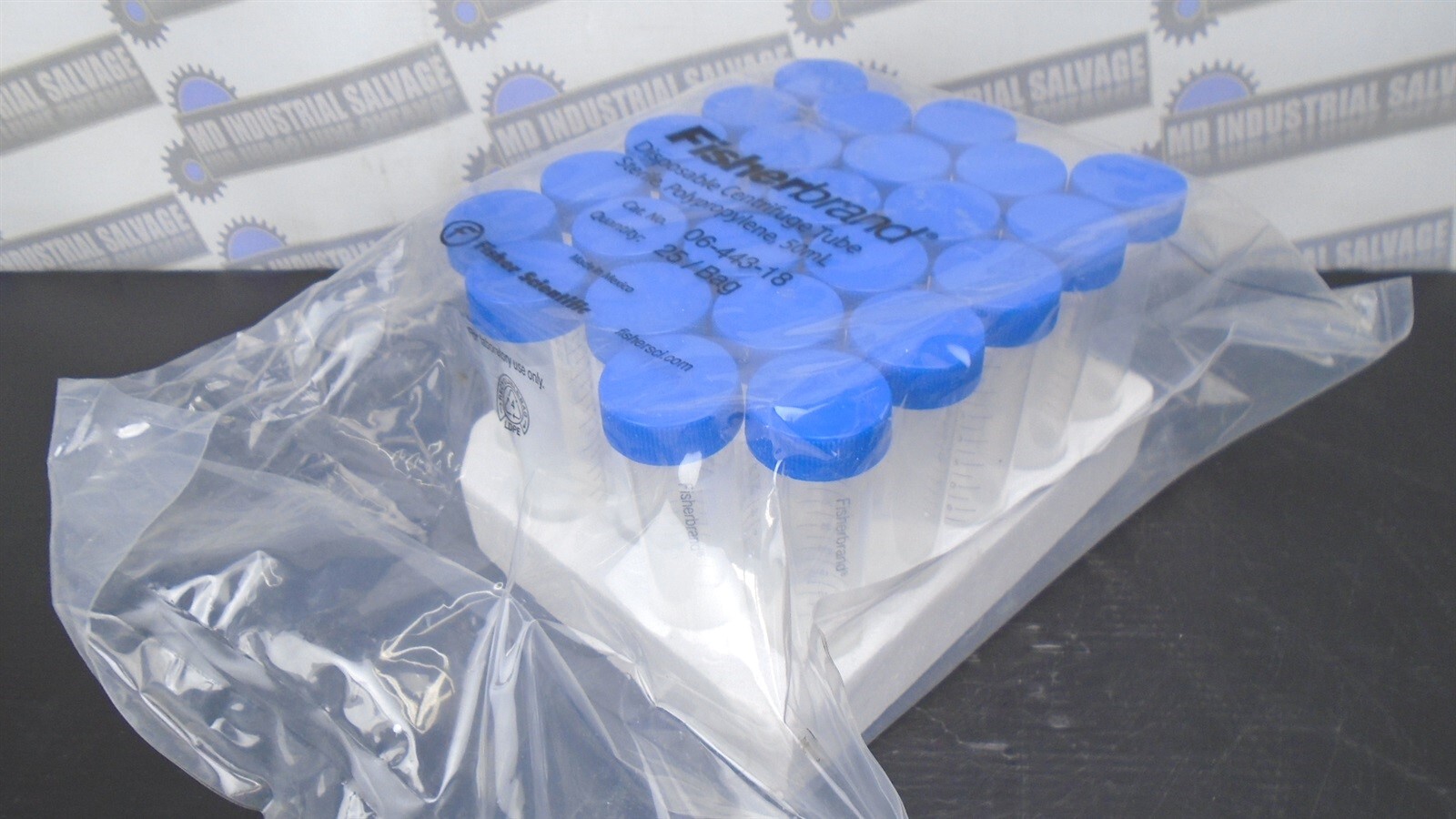 (25) Fisher Scientific Fisherbrand – 06-443-18 – 50mL Sterile CENTERFUGE TUBE