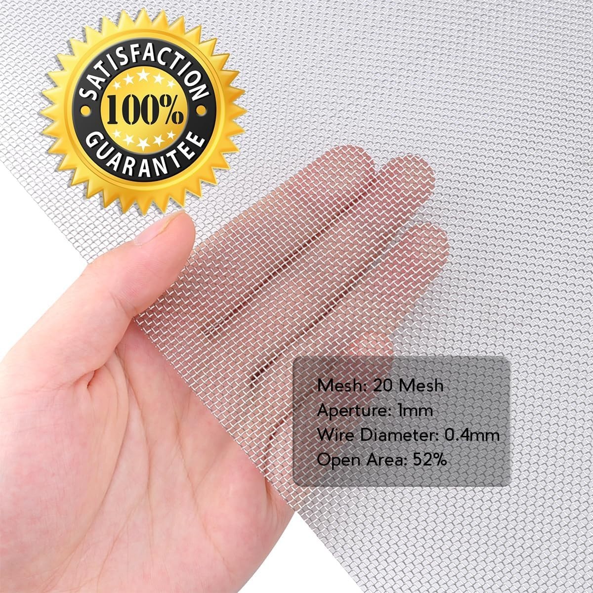 Versatile 14.6» x 11.4» 304 Stainless Steel Mesh – Easy Cut, Heat Resistant