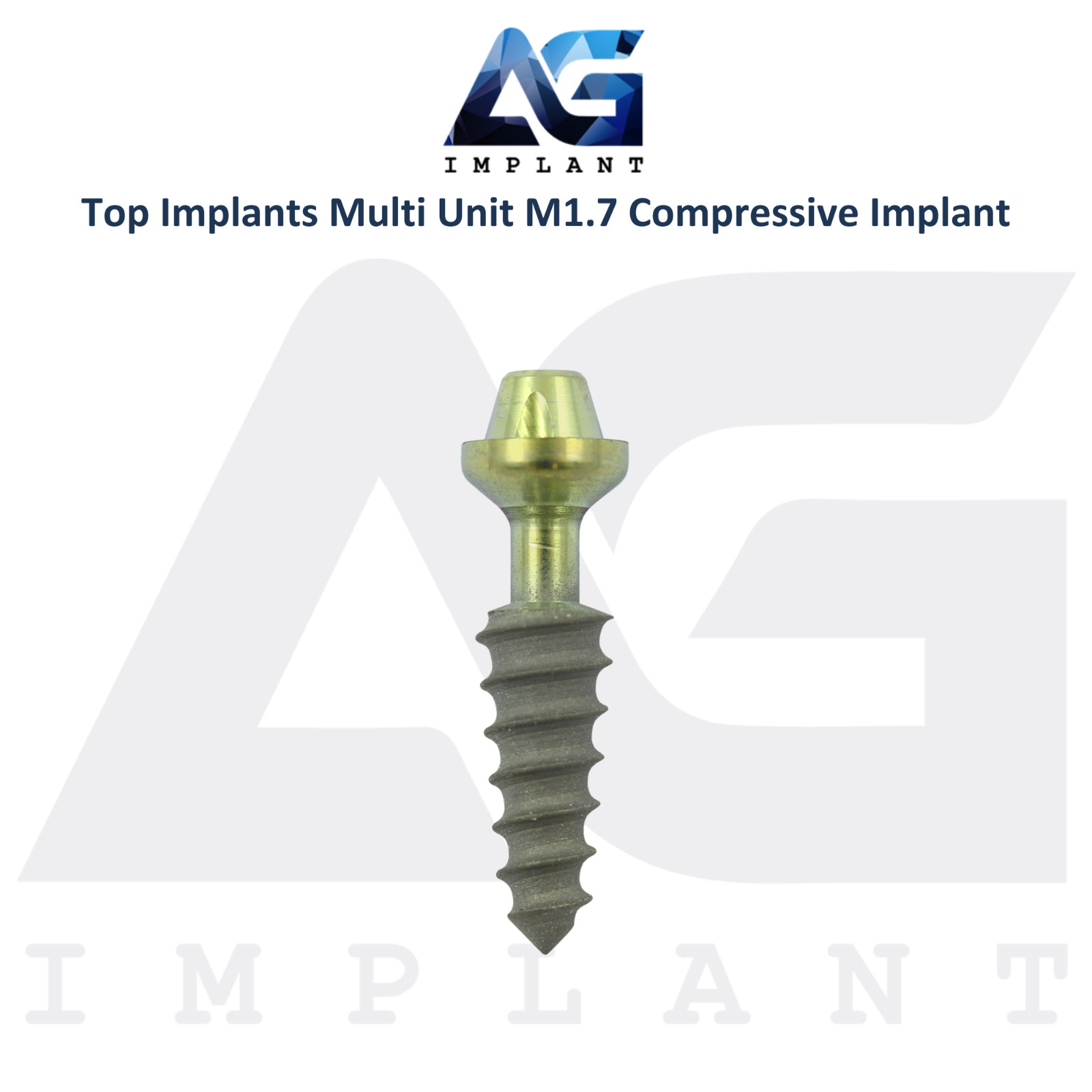10 Titanium Compressive Monoblock Multi Unit M1.7 Dental Fixtures SLA Surface
