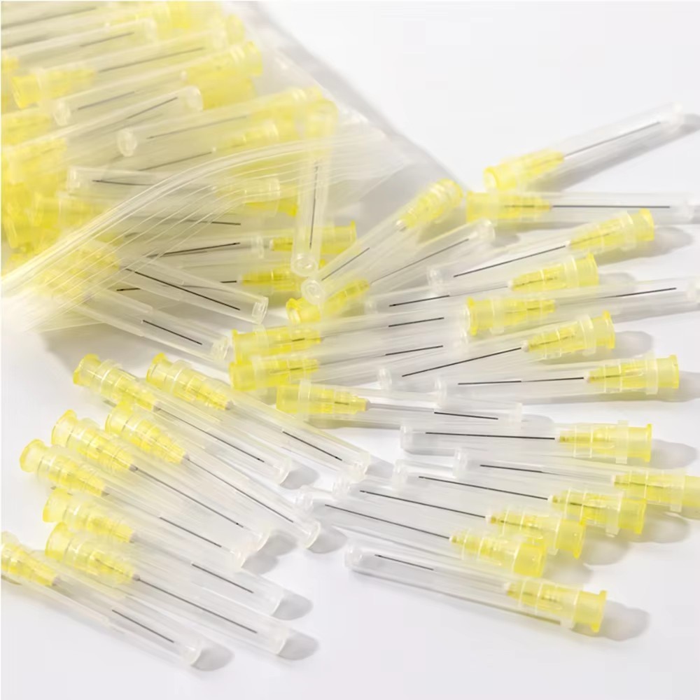 500pcs Disposable Dental Endo Irrigation Needle Tip 25G/27G/30G Syringes Tips
