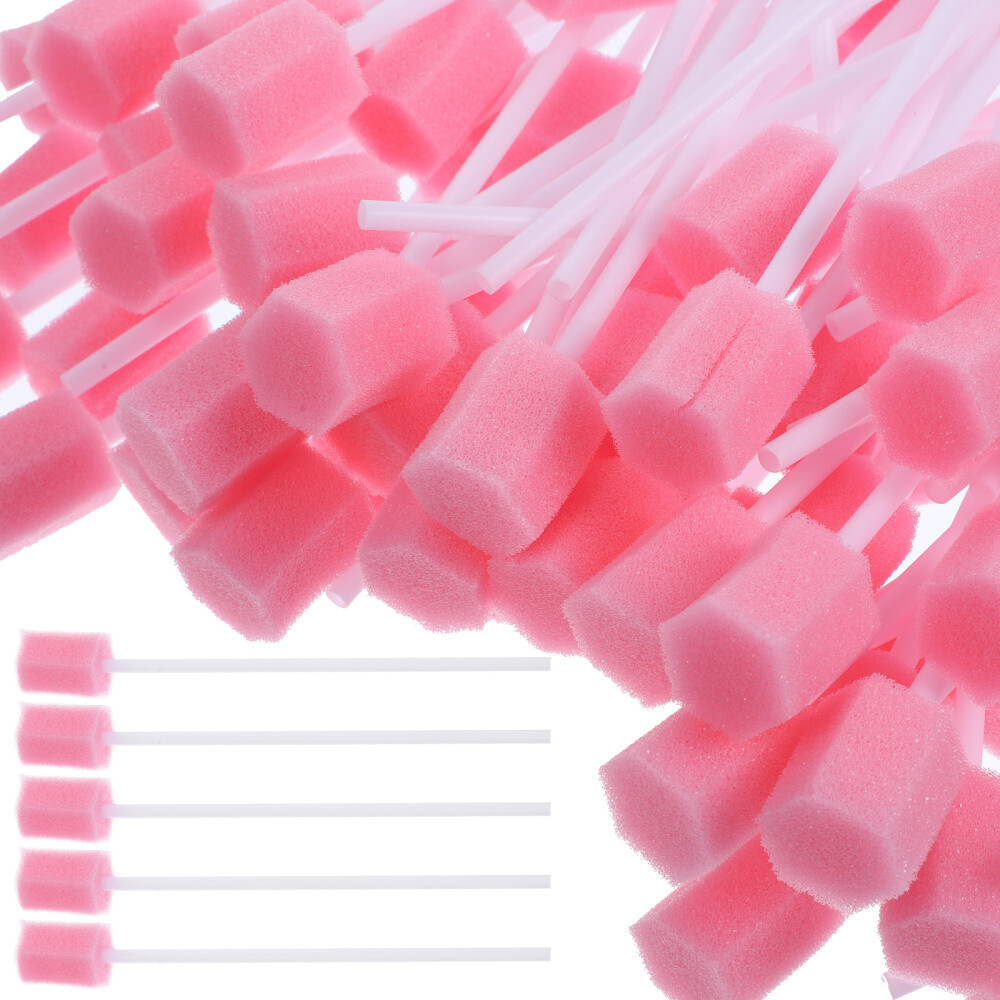 200/400Pcs Disposable Oral Care Cleaning Sponge Sticks Tooth Mouth Swabs NEW