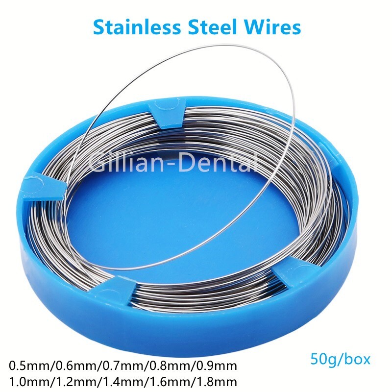 1 Roll Dental Stainless Steel Arch Wires 0.5mm-1.8mm Teeth Surgical Instruments