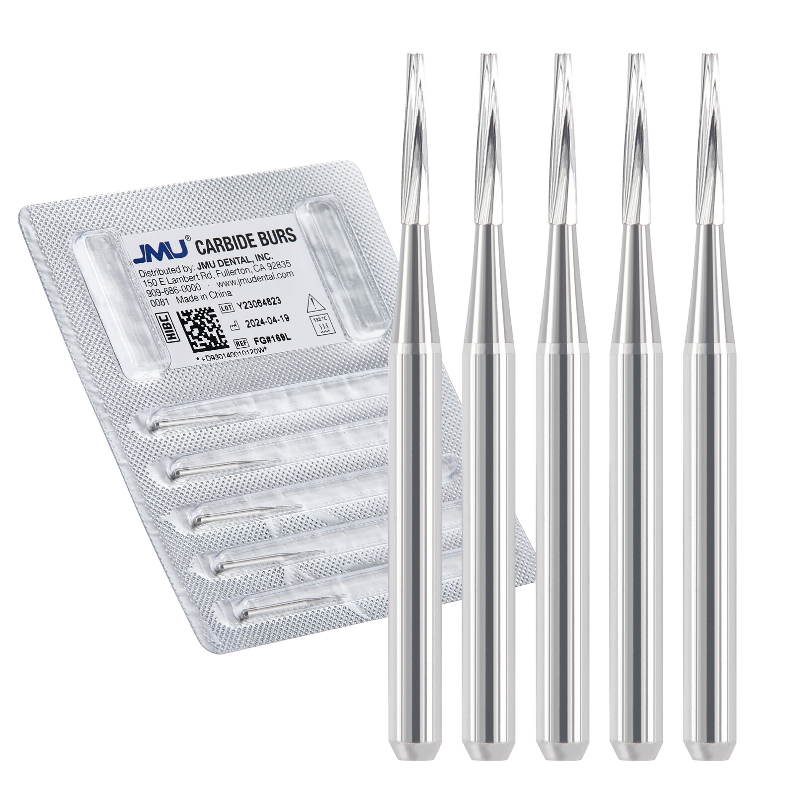 JMU Dental Carbide Burs Taper Fissure FG 169L 170 171 172