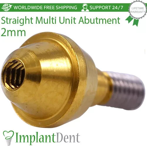 1x Dental Straight Multi Unit 1.6mm Prosthetic Int Hex 2.42mm