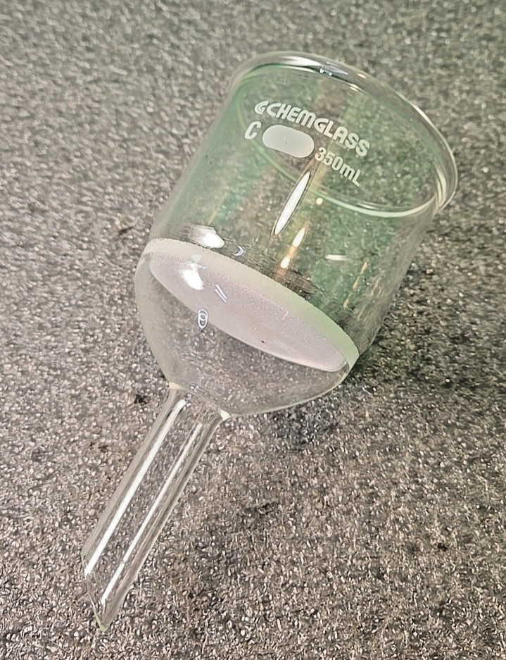 CHEMGLASS Ch-1402-22 350mL Filter Funnel, Buchner, Coarse Frit Ch140222