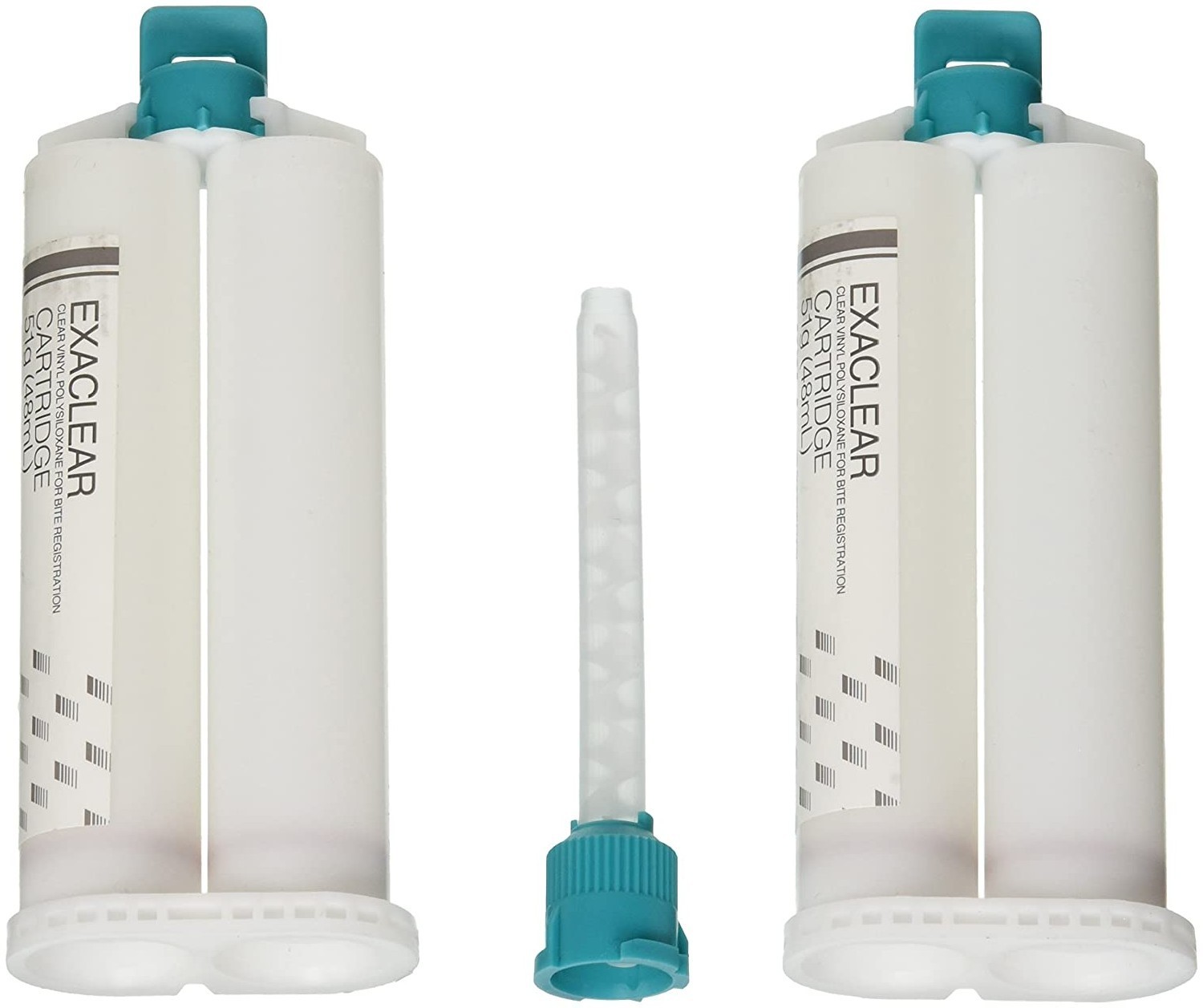 GC Exaclear Dental Clear Vinyl Polysiloxane VPS Bite Registration 2 Cartridges