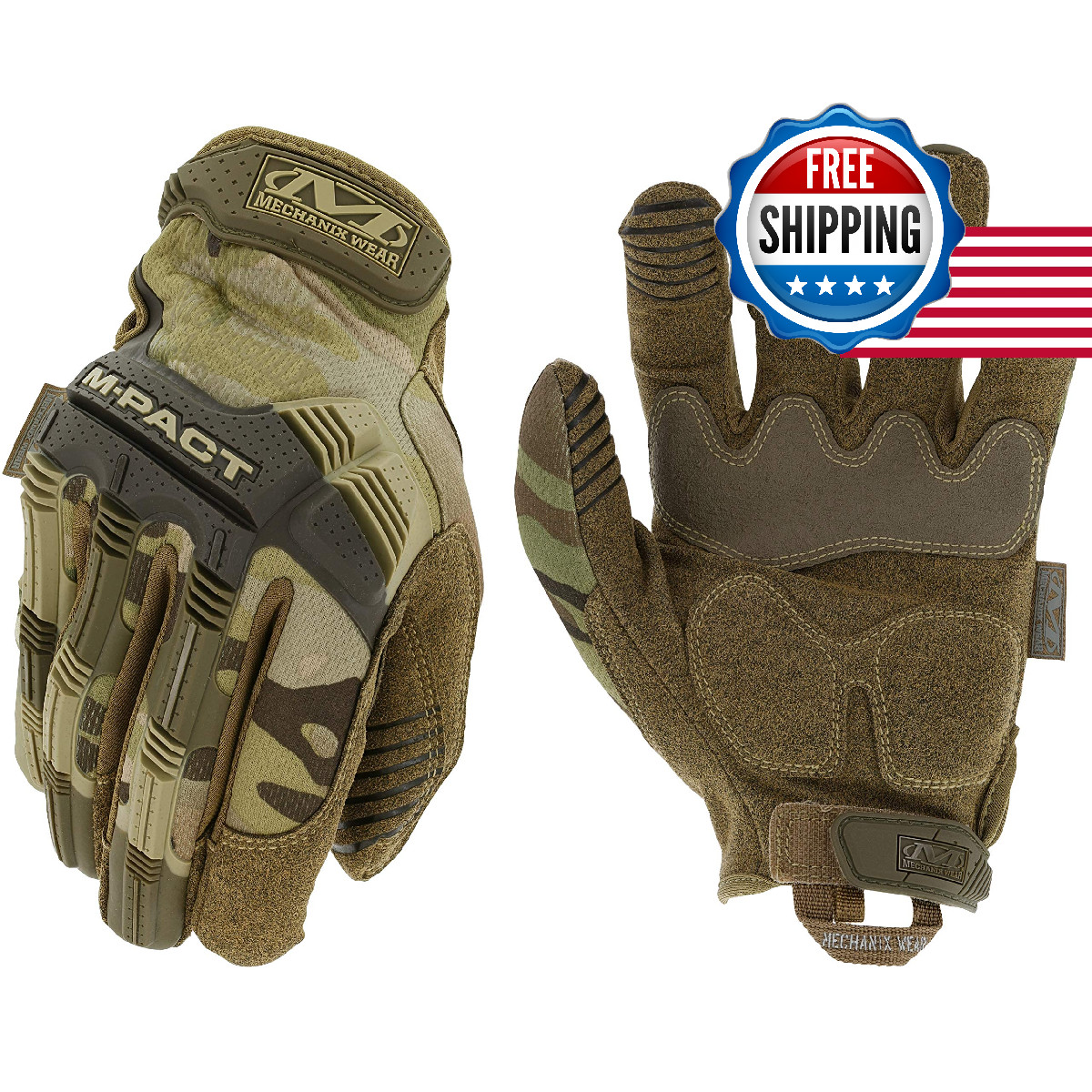 Mechanix Wear M-Pact Tactical Gloves Secure Fit Touchscreen Capable Safety