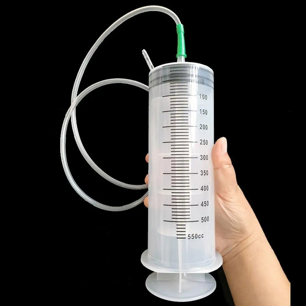 100ml/550ml Large Capacity Syringe Reusable Pump Measuring With 1m Tube