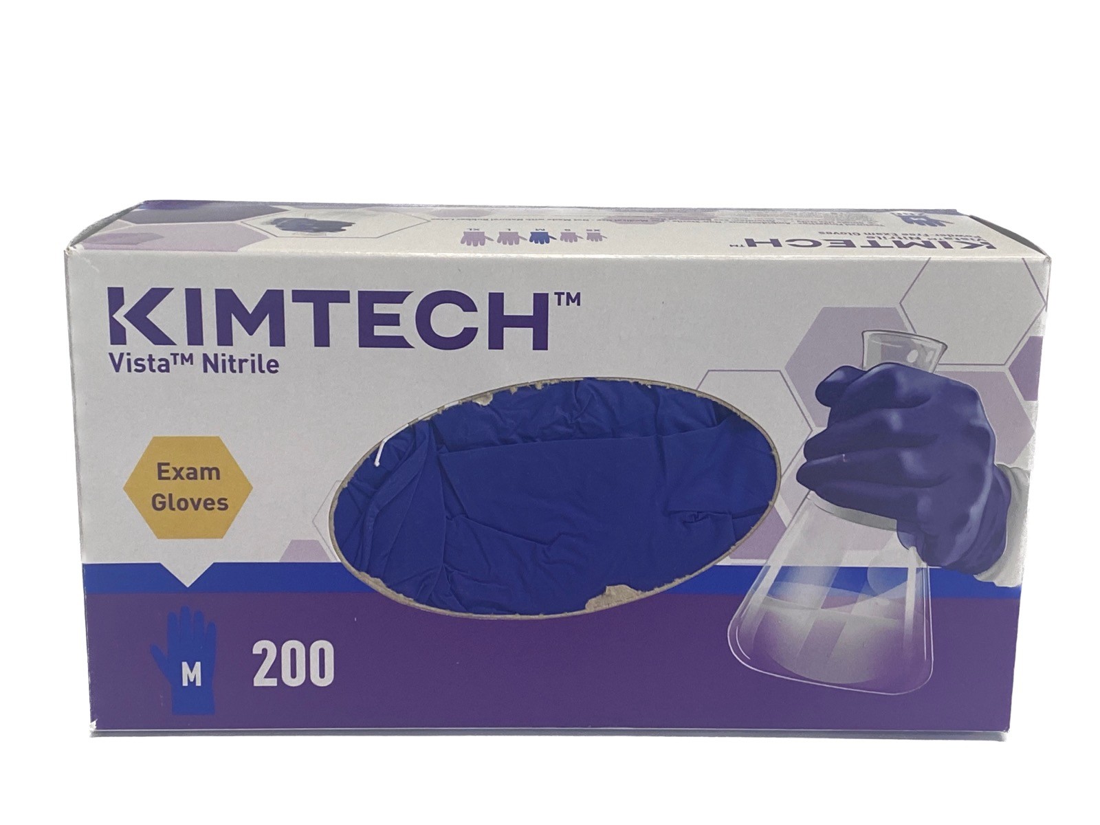 (200/Pk) KIMTECH Disposable Nitrile Exam Gloves Size Medium – Vista Blue 62827