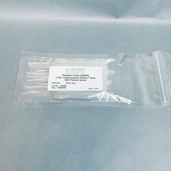 CELLTREAT Pasteur Pipet 5.75 in. Polypropylene Sterile Case of 500 Pipets