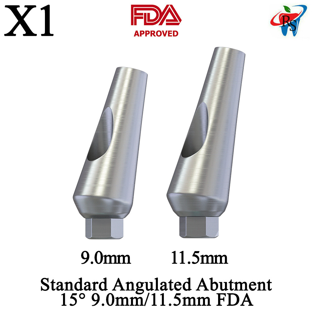 1pcs DSl Standard Angulated Abutment 15° Tinatium FDA Dental Lab Internal Hex