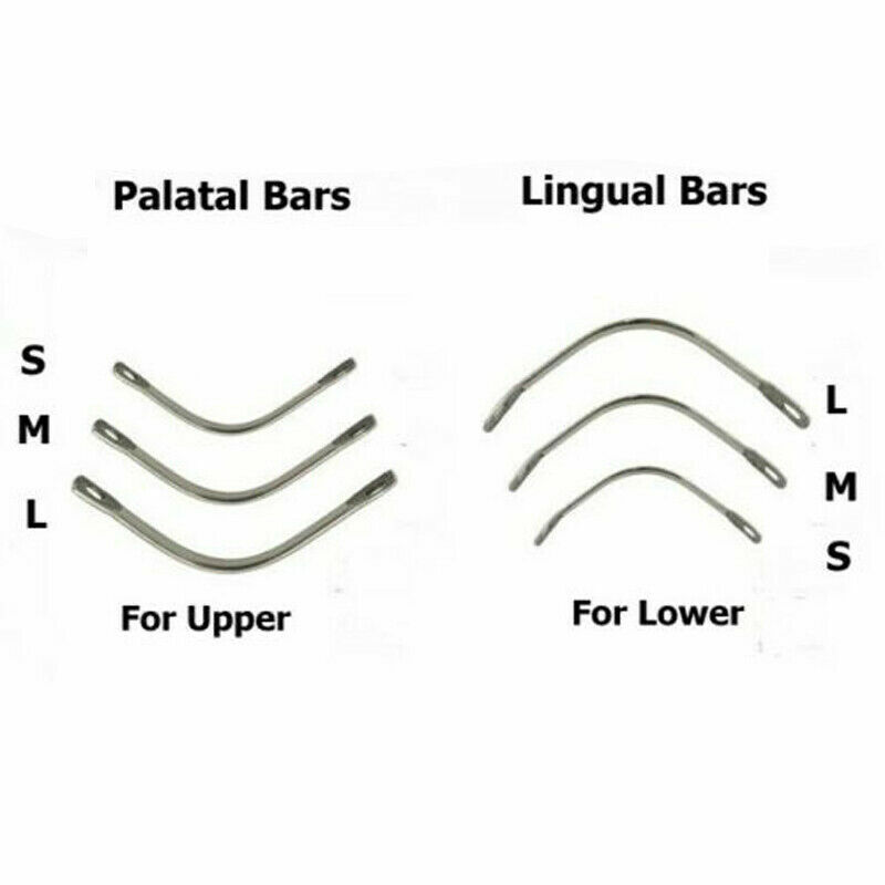Dental Stainless Steel Instruments Lingual Bars/Palatal Bars Large/Middle/Small