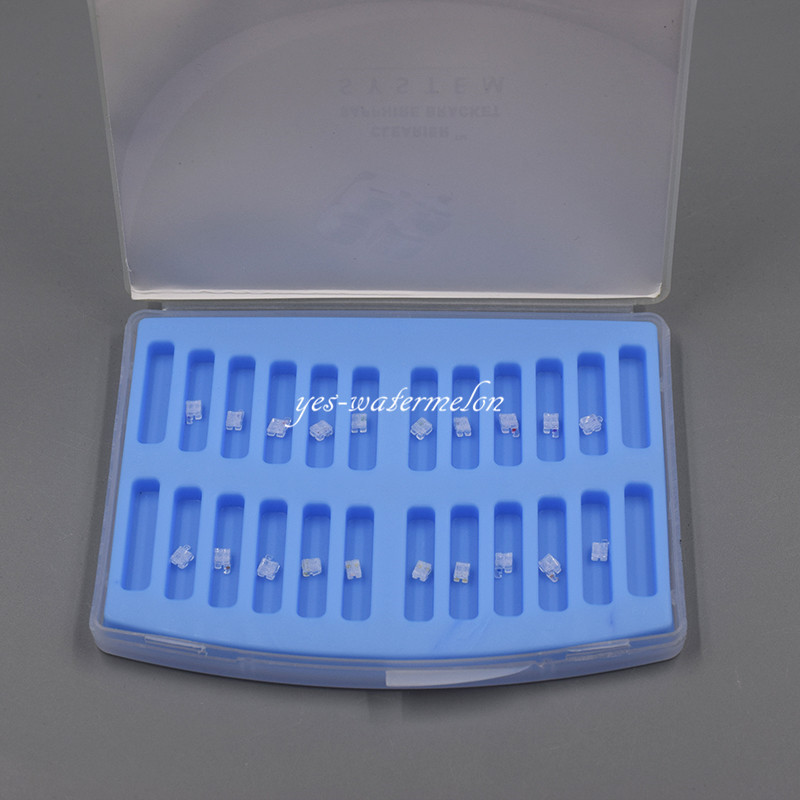 20 Pcs/Set Dental Monocrystalline Sapphire Ceramic Bracket MBT 022 Hook 345