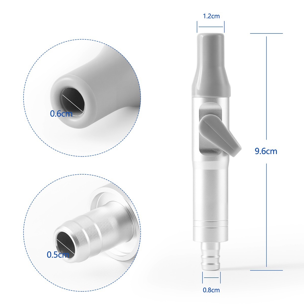 Dental Universal Weak Suction Handle Saliva Ejector Suction Valves Tip Adaptor