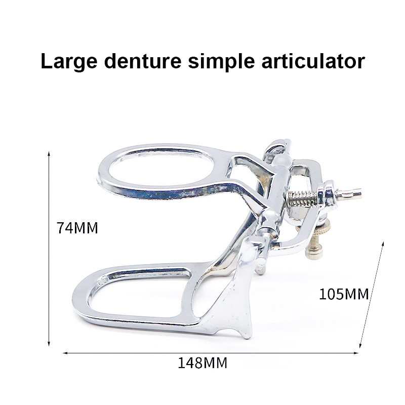 Dental Lab Articulator Chrome Plated Adjustable Denture Low/High Arch/Crown Opt