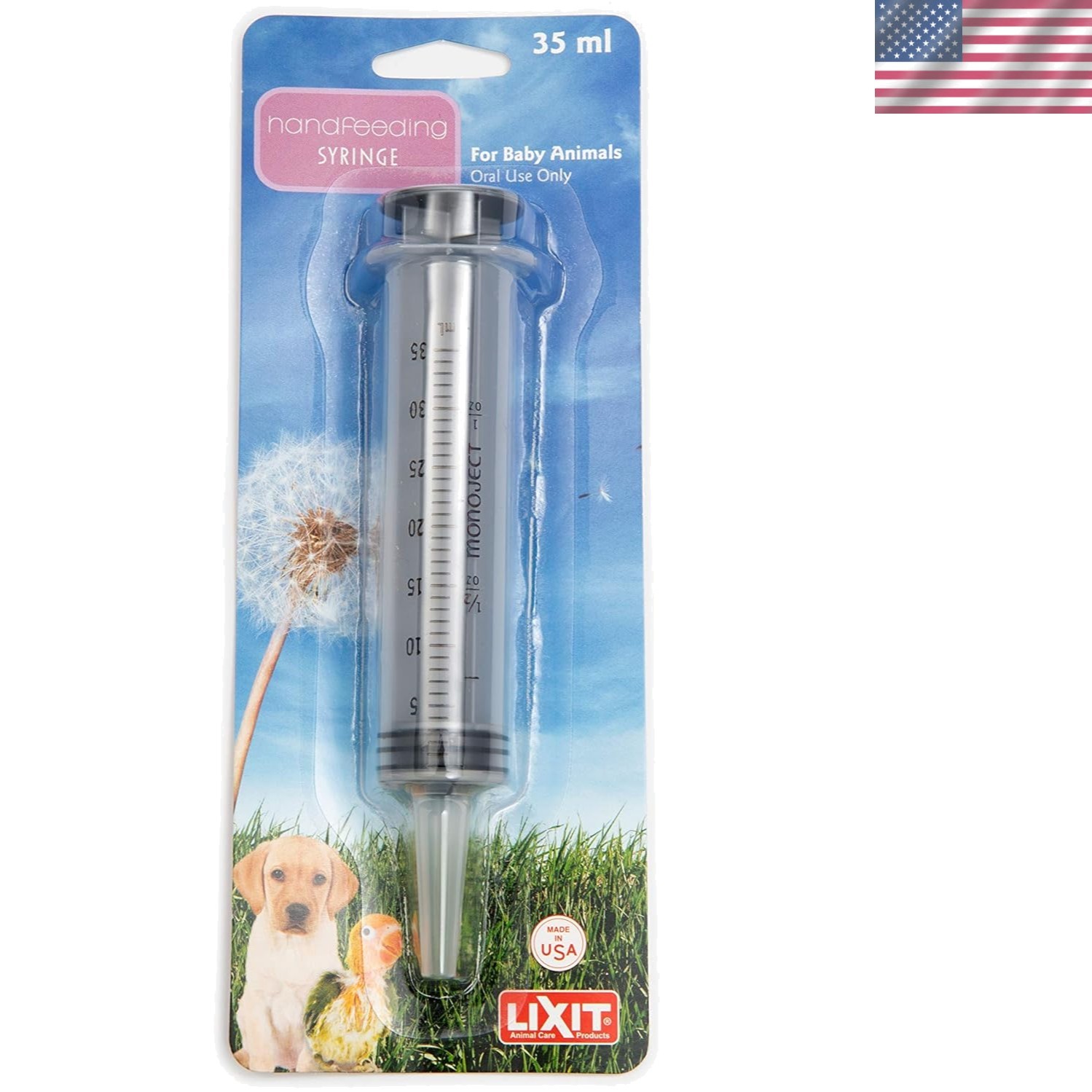Sterile 35ml Hand Feeding Syringe for Baby Birds and Small Animals – Easy Use