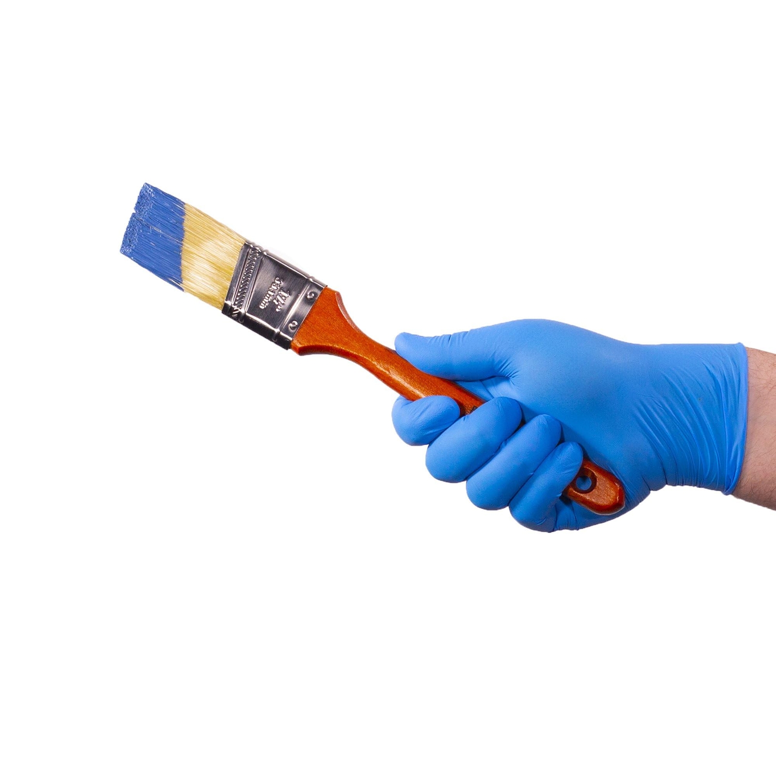 X Large Pack of 100 Blue Nitrile Protective Gloves for Food and Industrial Use