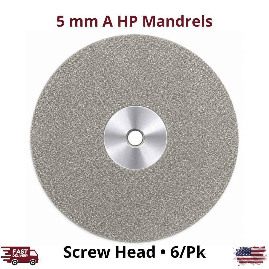 Single HP Premounted Diamond Disc Medium Grit Flexible Double Sided Finishing