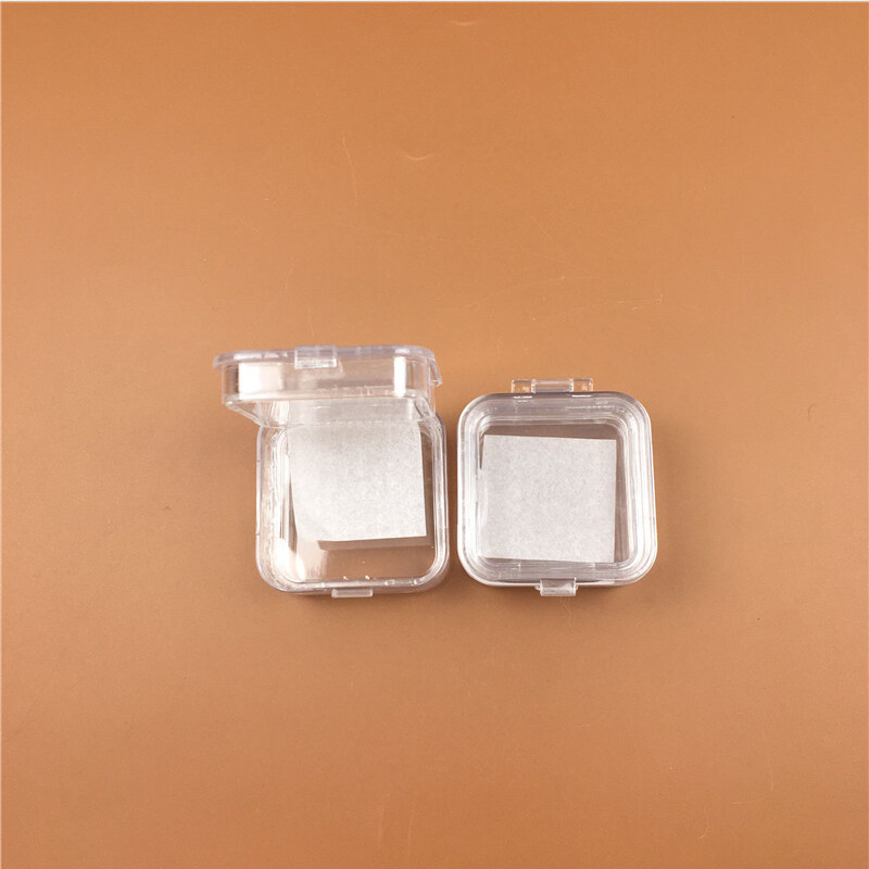 10pcs 2 Inch denture Tooth Box Membrane Plastic Transparent Tooth box to storage
