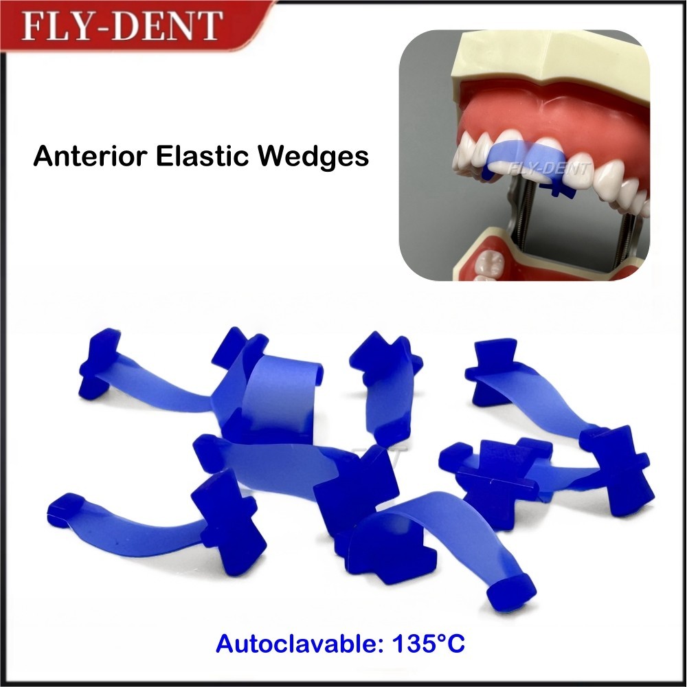 Dental Contoured Anterior Elastic Wedges For Front Anterior Teeth Strip Whiting