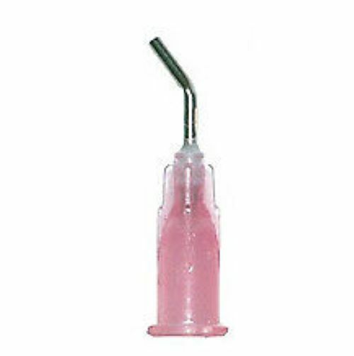 Disposable Pre-Bent Needle Tips 18 Gauge Pink 100/Pk