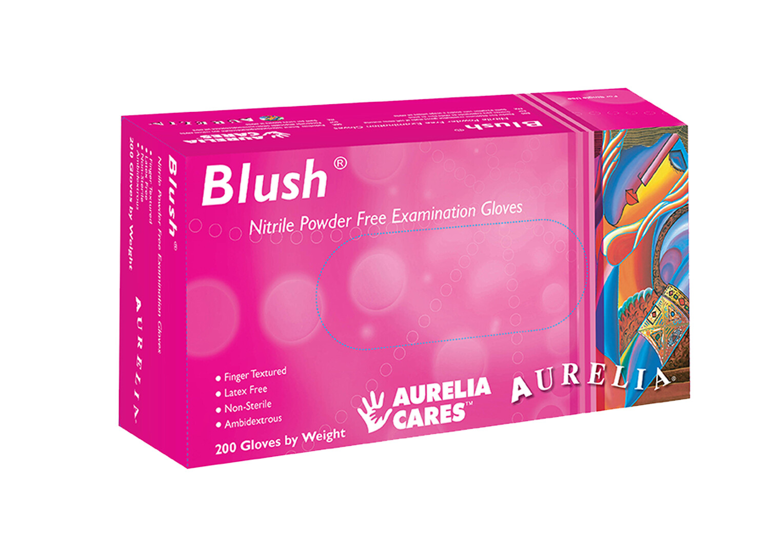 2000 Large Pink Nitrile Gloves, Latex & Powder Free, Salon Nail Tech, Aurelia L