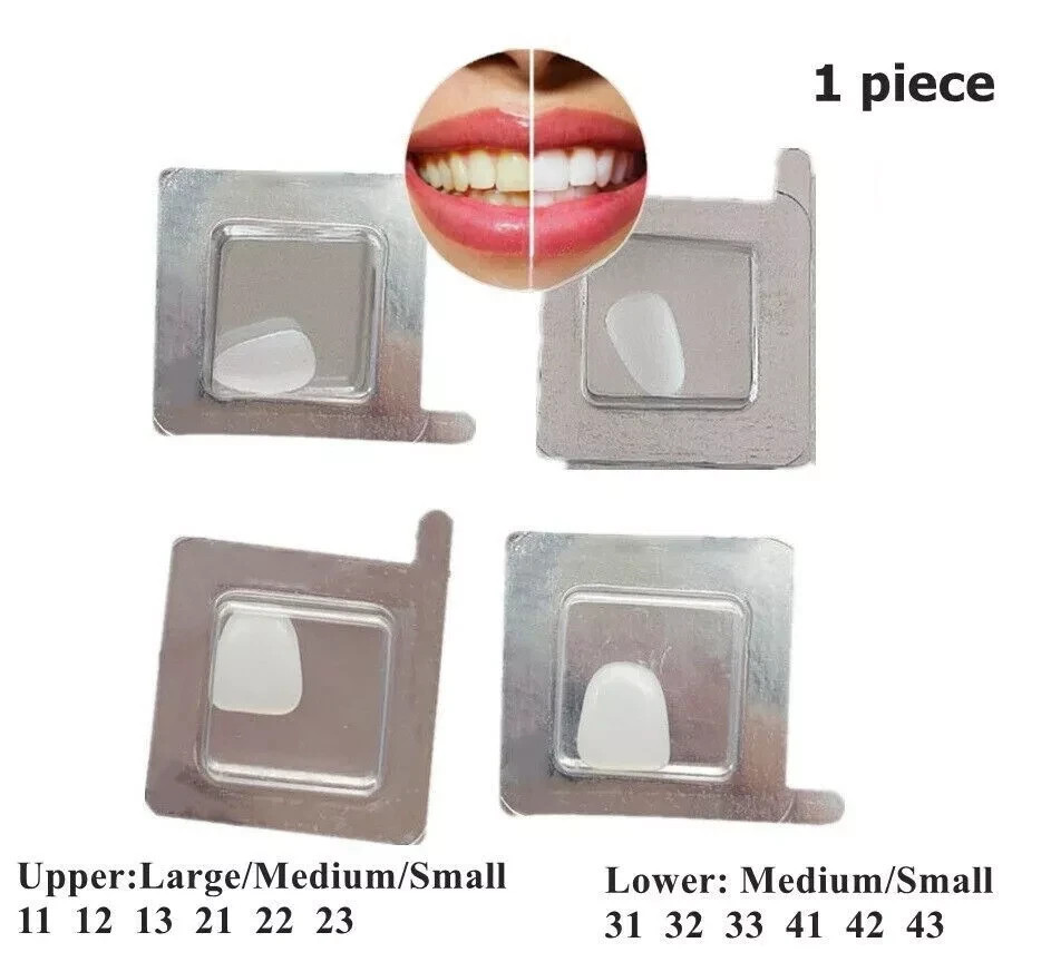 Dental Upper/Lower Composite Porcelain Veneer Whitening Front Teeth Bright White