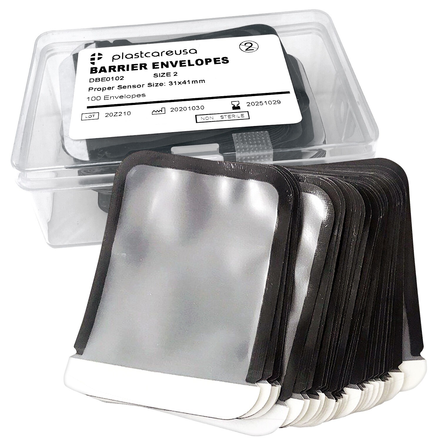 2000 Size 2 Barrier Envelopes for Dental X Ray Digital Phosphor Plate Sensor