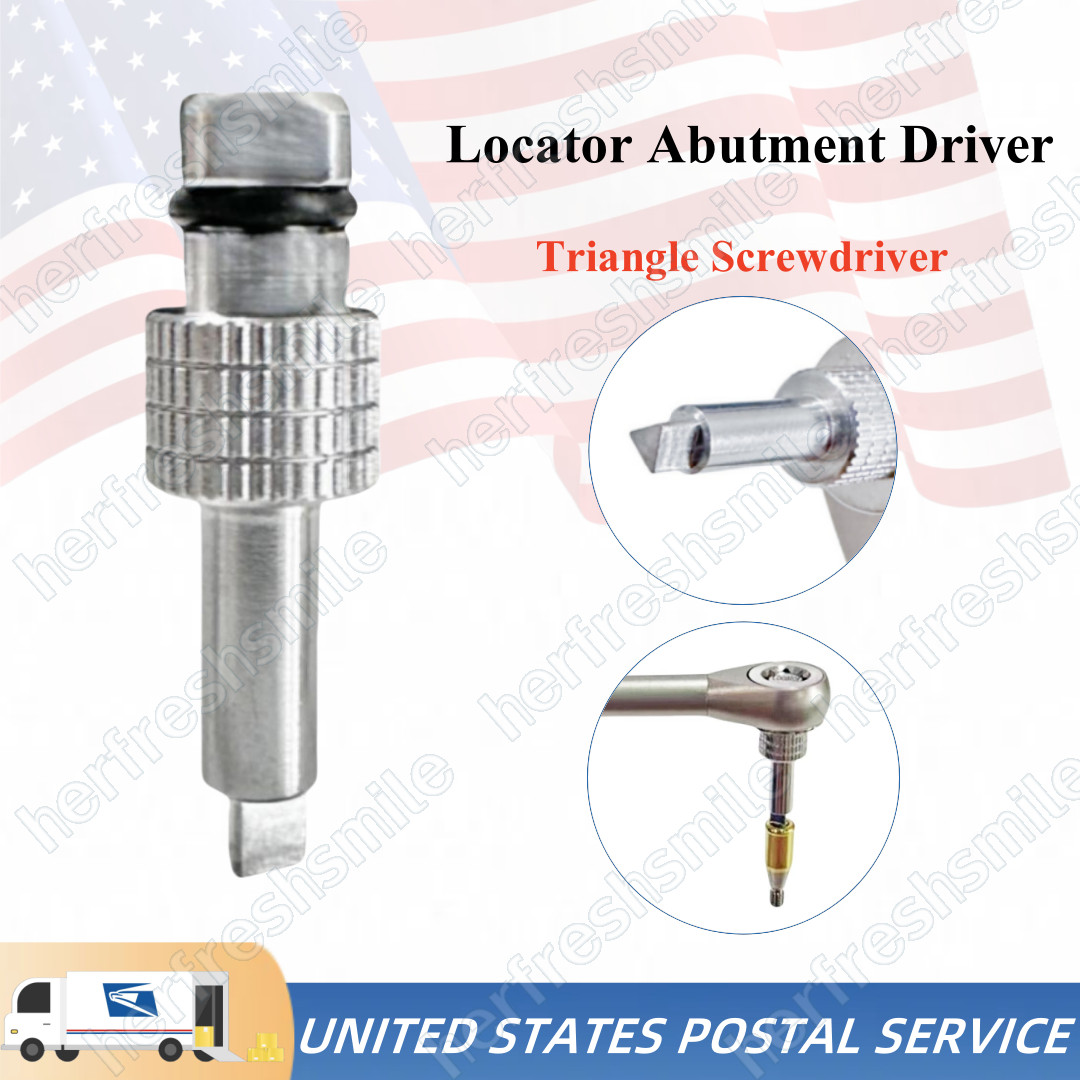 1Pc Dental Locator Abutment Driver Manual Triangle Screwdriver Torque Wrench USA