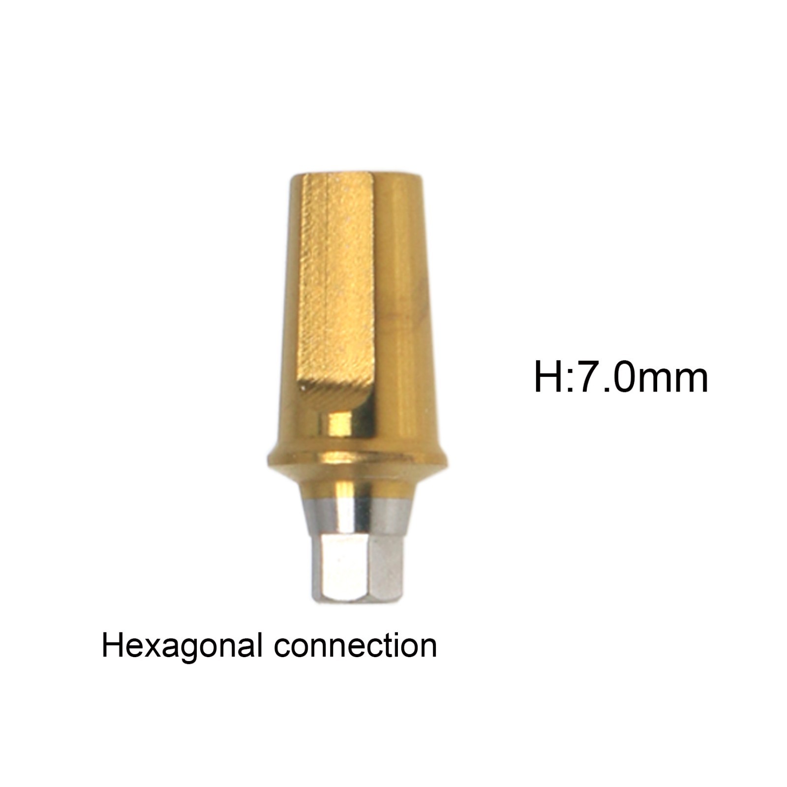 Dental Regular Mini Straight Abutment Hex Cemented W/Central screws fit Hiossen