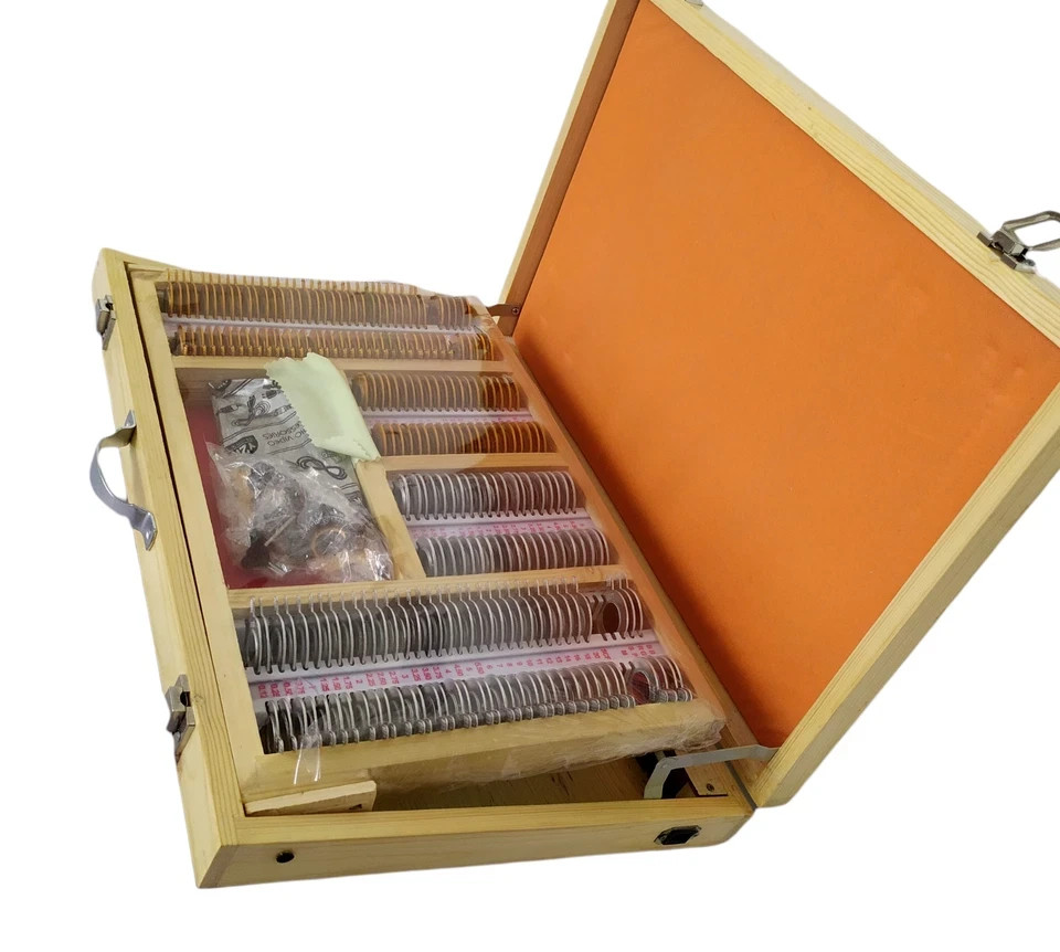 Trial Lens Set 225 Pieces For Eyes Testing With Wooden Box & Trial lens kit