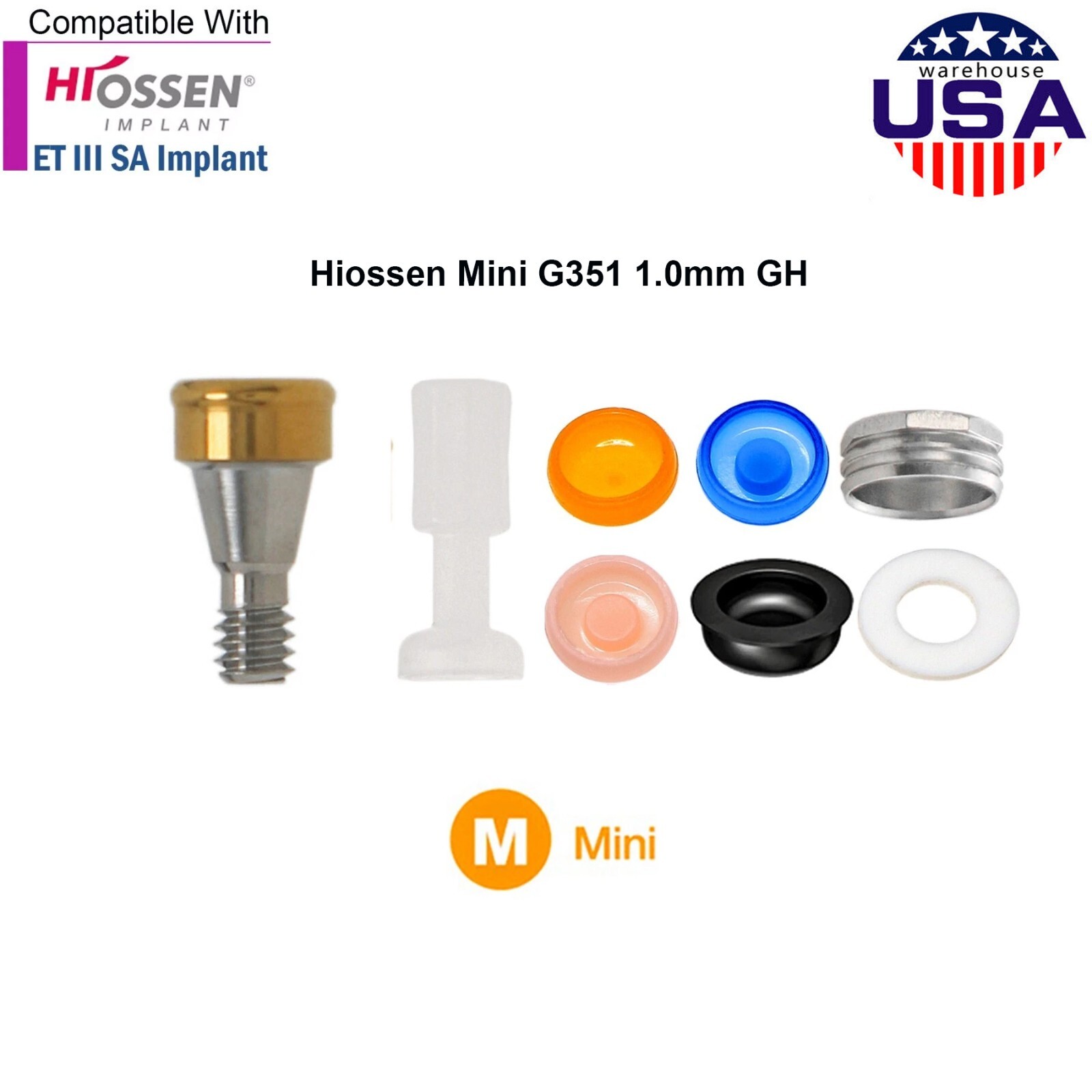 US Locator Abutments Mini Platform 1-6mm for Hiossen/Osstem/Snucone w/ Lab Kit