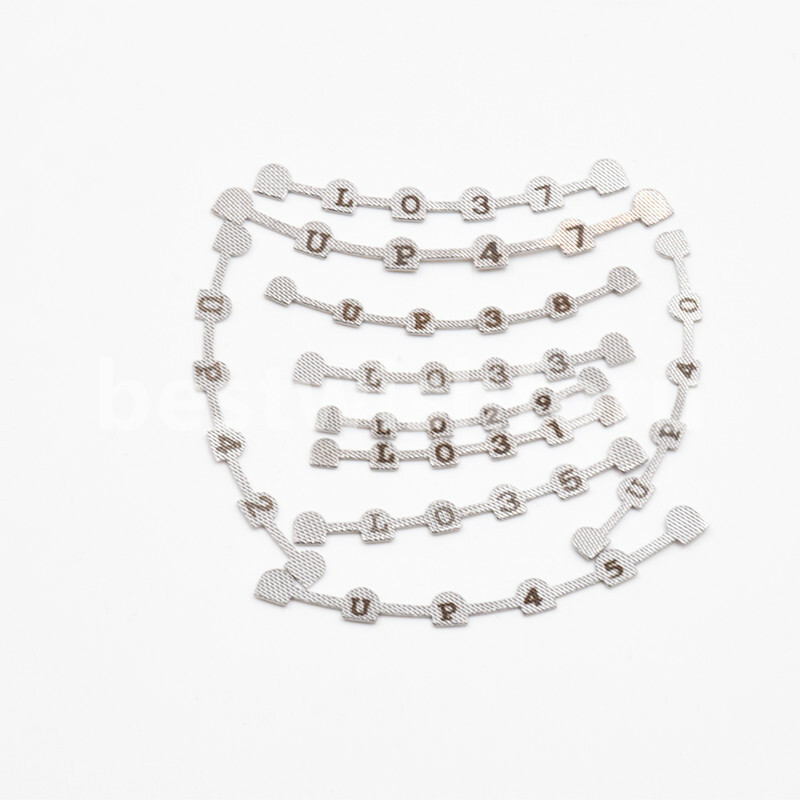 10pc/PACK Dental Ortho Lingual Retainer Bonding Splits w/Mark U38#-47#,L29#-37#