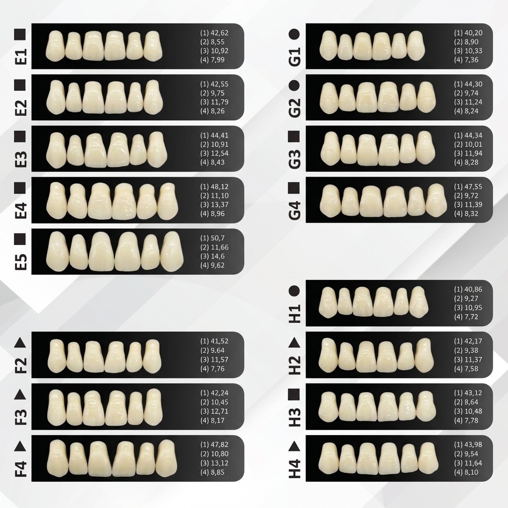 Rubydent CompacZahn Acrylic Denture Teeth A2 (Set of 28) Free Shipping