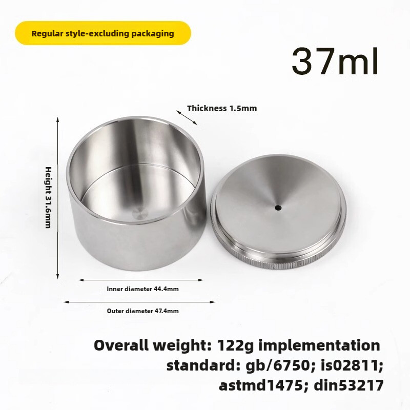 50ml Lab Stainless Steel Set QBB 50ml Paint Density Cups Specific Gravity Cups
