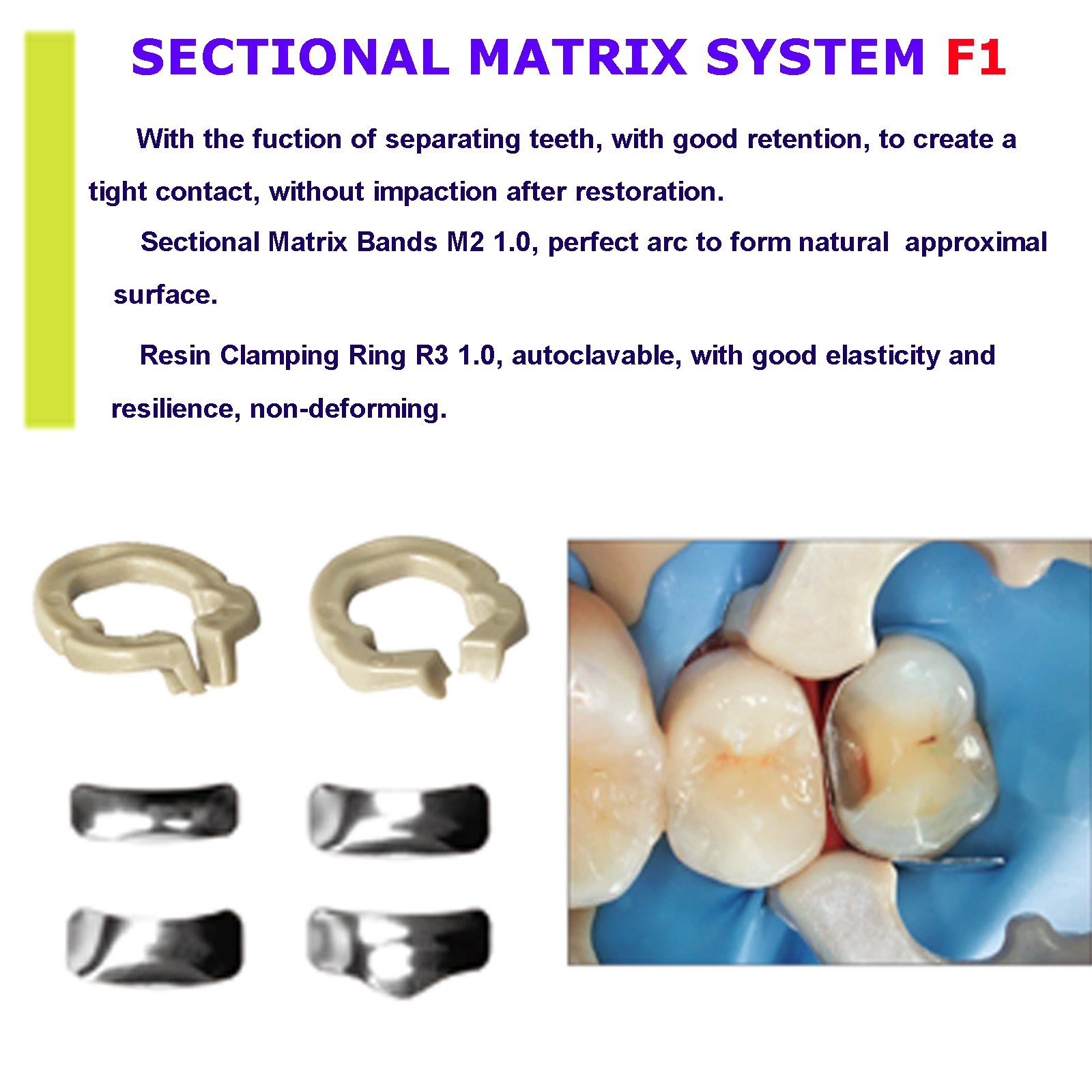 Sectional Matrix System Bands 3D Fusion Professional Kits Garrison Palodent V3