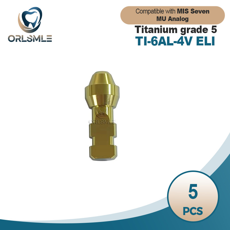 5 pcs Dental Titanium Multi unit analog compatible with MIS Seven