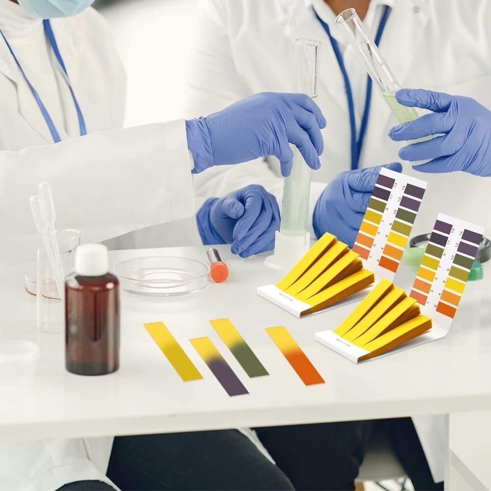 Tiras reactivas de Ph, tiras reactivas de Ph de papel tornasol Ph 1-14