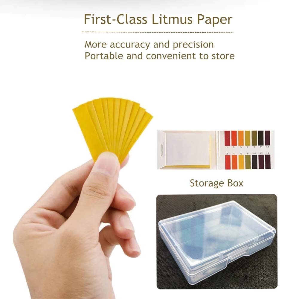 3 Pack pH.1-14 Test Paper Extensive 3 with Storage Case