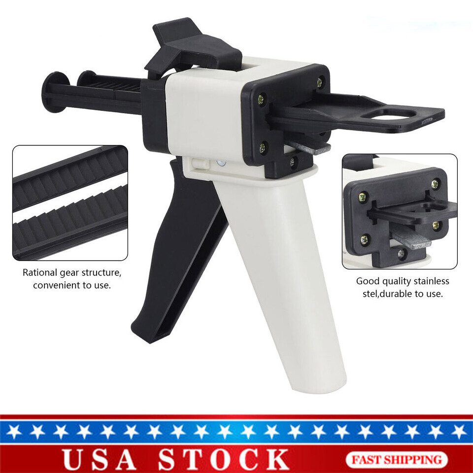 Dental 1:1/2:1 Impression Mixing Universal Temporary Crown Dispenser Gun