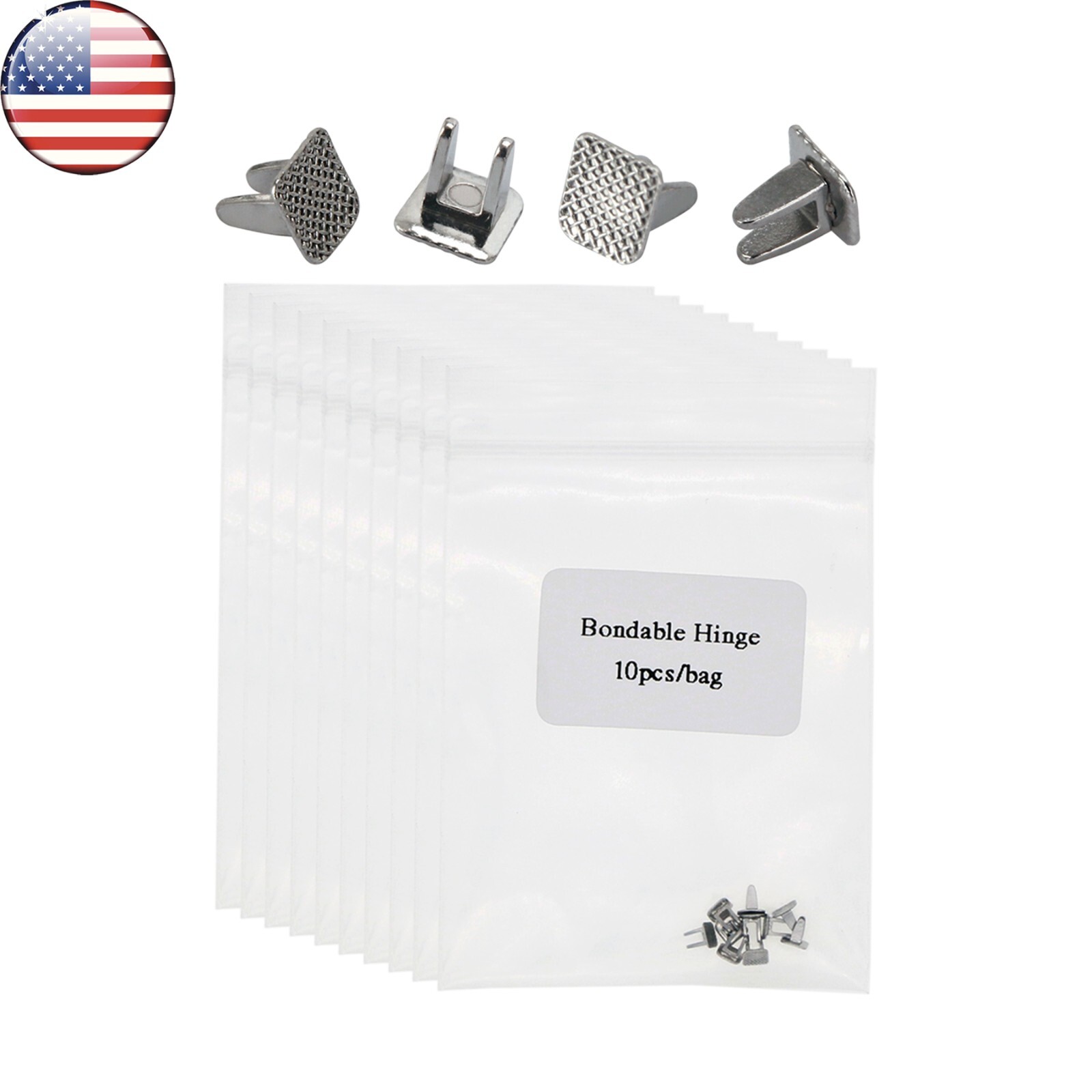 100PCS Dental Orthodontic Hinge Bondable Bite Turbos Opener Tongue Tamers