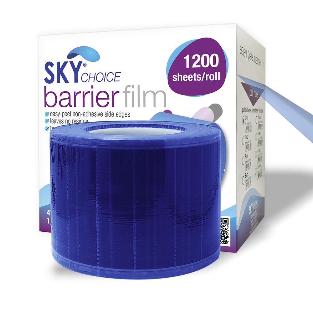 1200 PERFORATED 4×6 DENTAL MEDICAL TATTOO BARRIER FILM ROLL PLASTIC SHEETS Blue