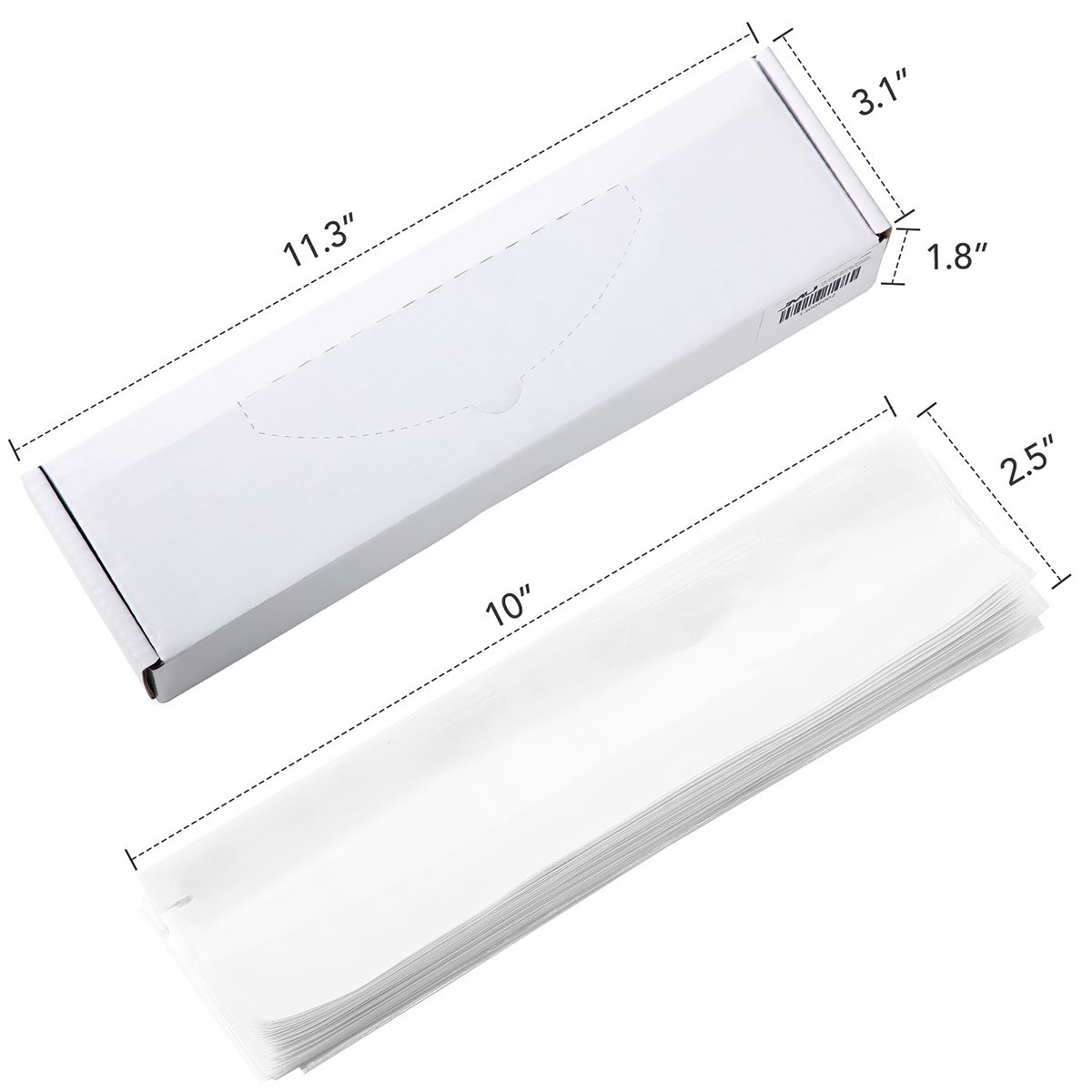 Dental 3 Way Air Water Syringe Handpiece HVE/SE Sleeves Cover 2.5»X10» Clear