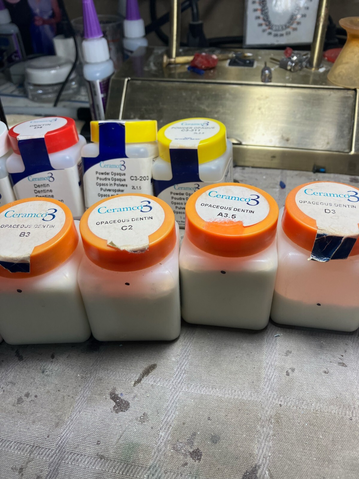 24 Ceramco 1oz Porcelain Powder Bottles