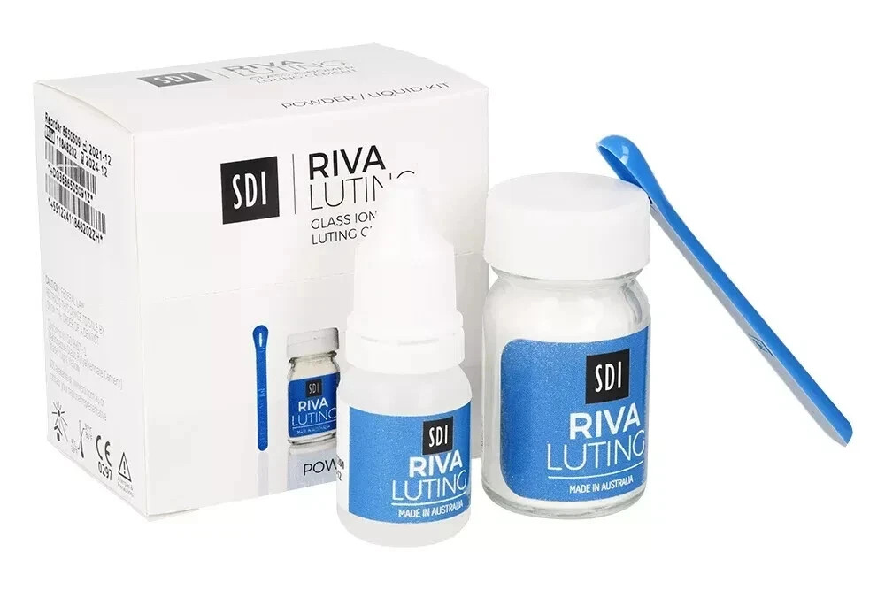 SDI Riva Luting Self Curing Glass Ionomer Luting Cement dental Fluoride Release