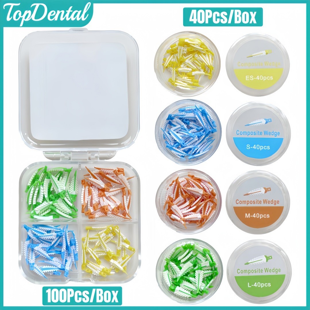 4Sizes Dental Composite Strata Wedge Soft Face Cervical Seal Diastema Matrix