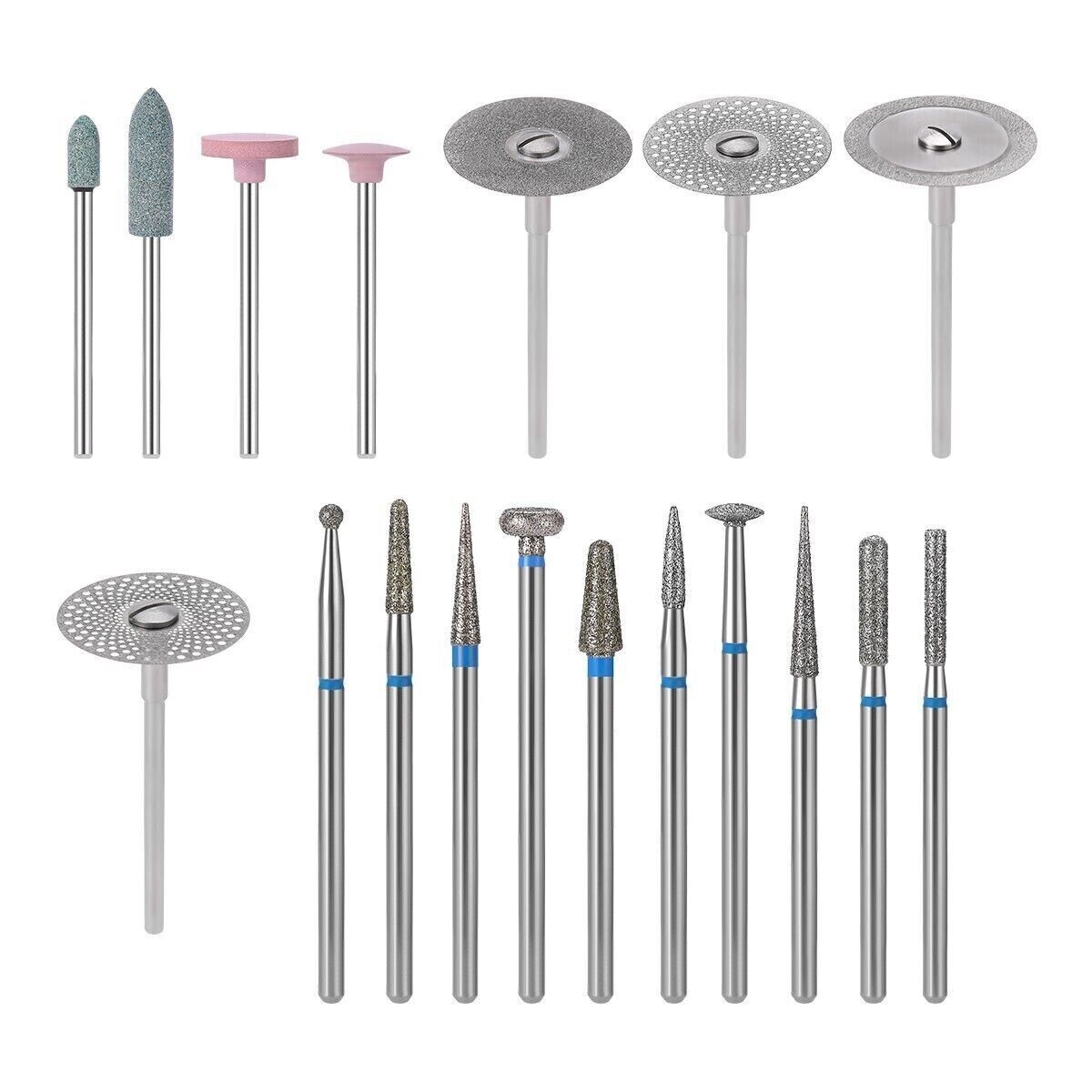 Dental Lab Composite Polishing Burs Kit Ceramics Disc Burs 35 Pcs/12 Pcs Brushes